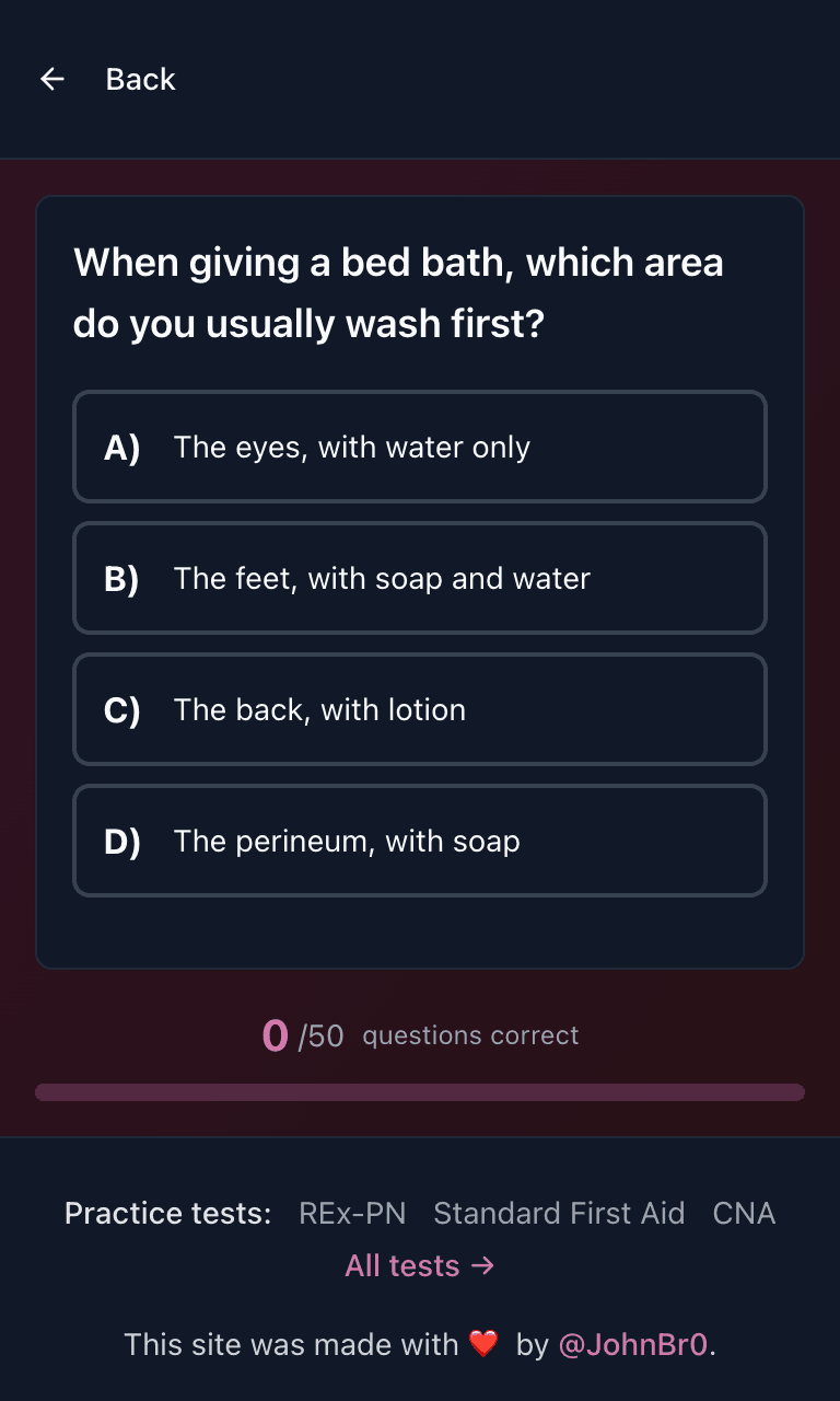 Tigertest PSW practice test training mode on mobile