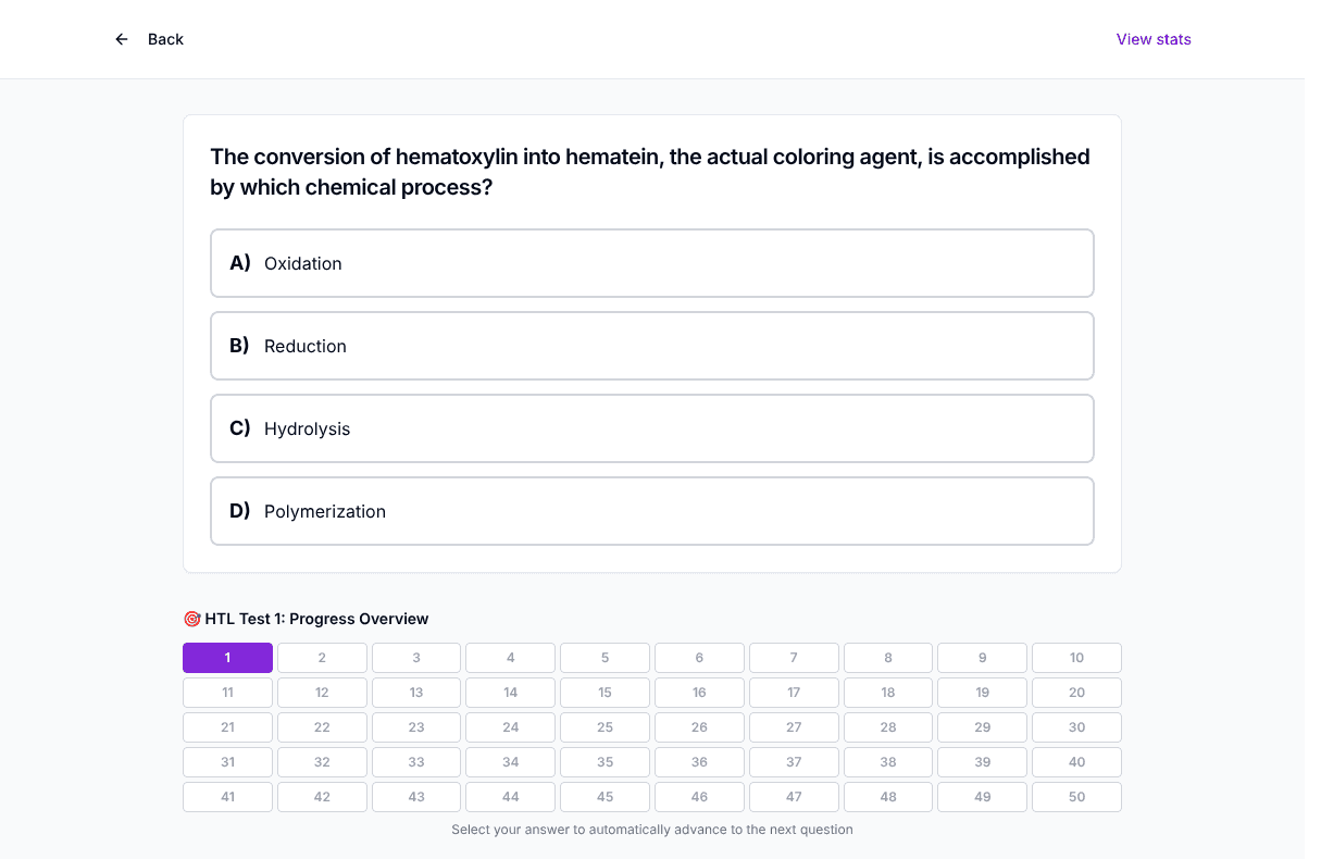 TigerTest HTL practice test on desktop