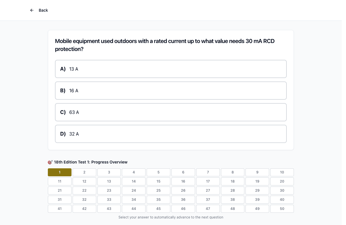 Tigertest 18th Edition practice test on desktop